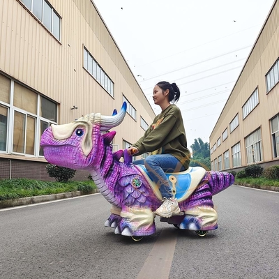 Ein guter Preis. 350W Batteriebetriebene elektrische Fahrt auf Dinosaurier Animatronische laufende Dinosaurier OEM Online