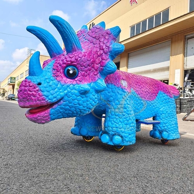 Ein guter Preis. Kinder Animatronic Walking Dinosaurier-Fahrgeschäft 100 kg Belastung Batteriebetriebenes Dinosaurier-Fahrgeschäft Online
