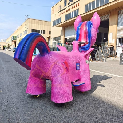 Ein guter Preis. Jurassic World Park Elektrofahrt auf dem Einhorn mit einem schönen rosa Körper Online