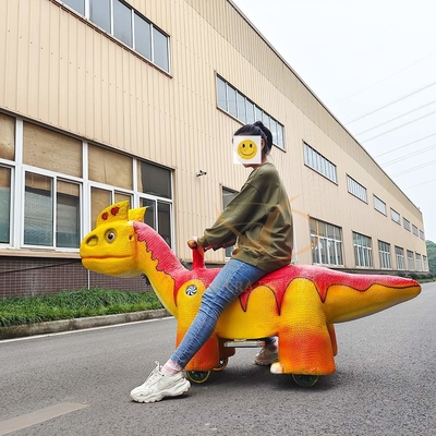 Ein guter Preis. Jurassic Park Ride-On Dinosaur für Kinder, 100 kg Belastung, großer gelber elektrischer Dinosaurier-Roller Online