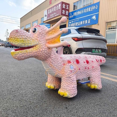 Ein guter Preis. Benutzerdefinierte Farbe Animatronische Dinosaurierfahrt 100kg Ladekapazität Großer Dinosaurier Roller Online