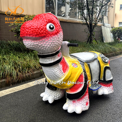 Ein guter Preis. Rotfarbene Kinder Jurassic Park Reiten auf einem Dinosaurier 100 kg Last elektrischer laufender Dinosaurier Online