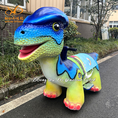 Bom preço Passeio de diversão de dinossauro comercial com cores vibrantes, capacidade para crianças de 100kg on-line