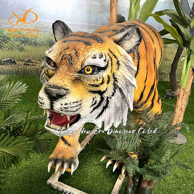 Ein guter Preis. 1.5m Länge Realistischer Animatronischer Tier Tigerkopf für Zoo Park Online