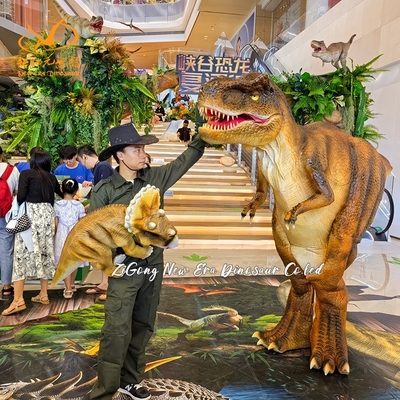 Ein guter Preis. Benutzerdefiniertes verstecktes Beine Dinosaurier Kostüm Wasserdicht Erwachsener Realistischer Dilophosaurus Design Online