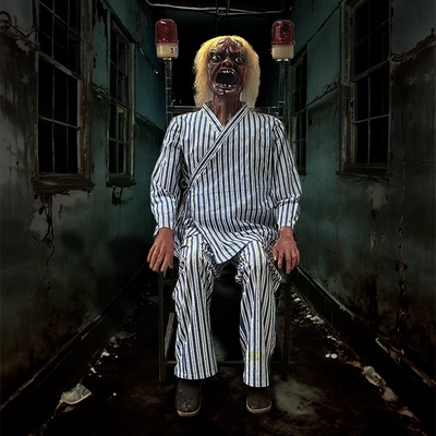 Good price Realistic Life Size Psychosis Ghost Escape Room Props Customizable Color online