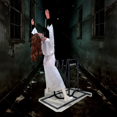 Harga yang bagus Pengalaman Horor Properti Rumah Hantu Hantu Pneumatik Animatronik Mayat Jatuh on line