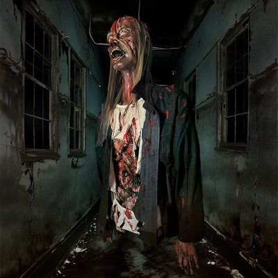 Harga yang bagus Dekorasi Halloween Hantu Gantung Rumah Berhantu Properti Animatronik Dengan Suara Horor on line