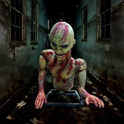 Harga yang bagus Dekorasi Rumah Hantu Halloween Hantu Listrik Karakter Mengerikan Dengan Berkedip on line