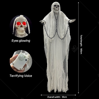 Giá tốt. Ước tính nhựa treo ma Halloween trang trí chủ đề ánh sáng lên bộ xương trực tuyến