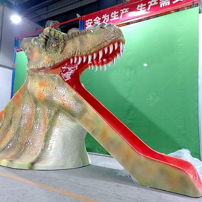 Giá tốt. Nội thất thương mại tùy chỉnh Animatronic Dinosaur Slide cho công viên giải trí trực tuyến