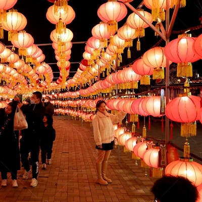 Giá tốt. Đèn lồng trang trí chữ Hán nghệ thuật khung thép đèn lồng năm mới Trung Quốc trực tuyến